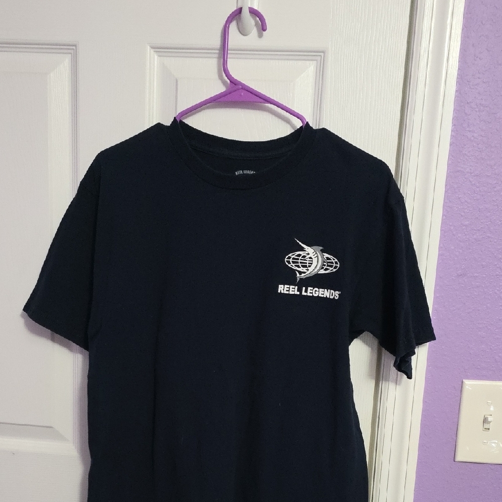 Reel Legends Dark Blue Tee with Logo